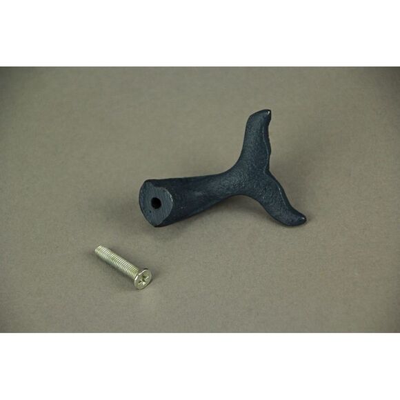 Navy Blue Cast Iron Whale Tail Drawer or Cabinet Door Pulls Set of 12 - Picture 9 of 9